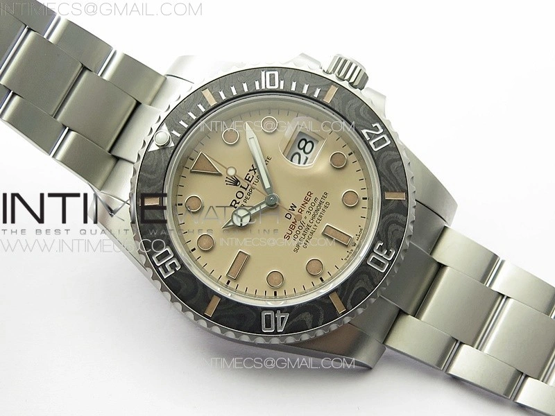 Submariner DIW Sandblasted VSF 1:1 Best Edition Brown Dial on SS Bracelet VS3135