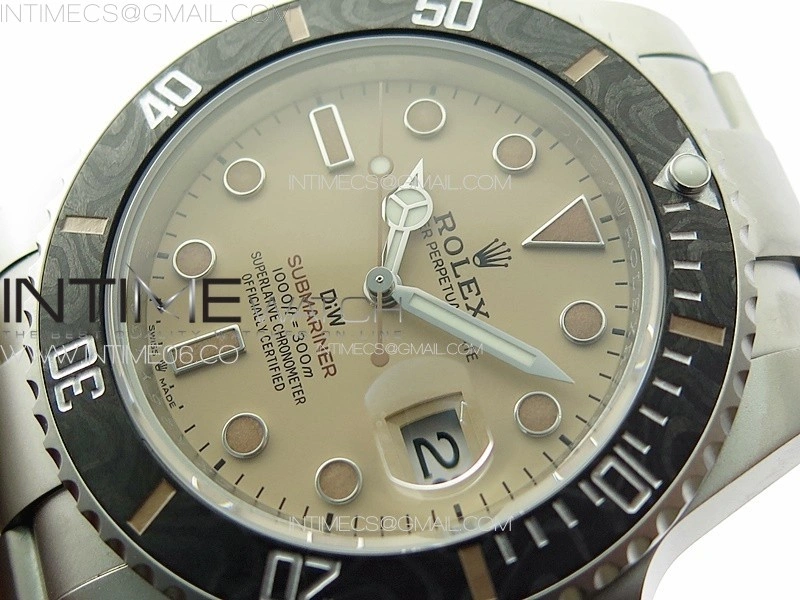 Submariner DIW Sandblasted VSF 1:1 Best Edition Brown Dial on SS Bracelet VS3135