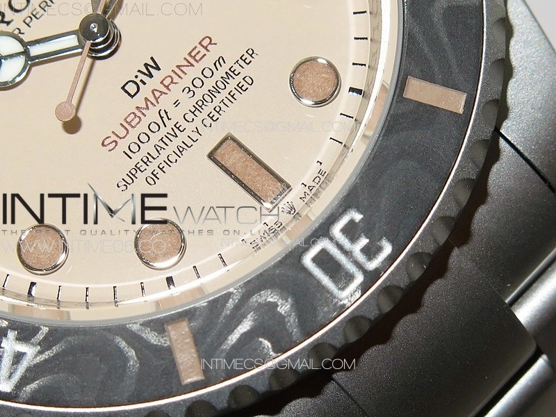 Submariner DIW Sandblasted VSF 1:1 Best Edition Brown Dial on SS Bracelet VS3135