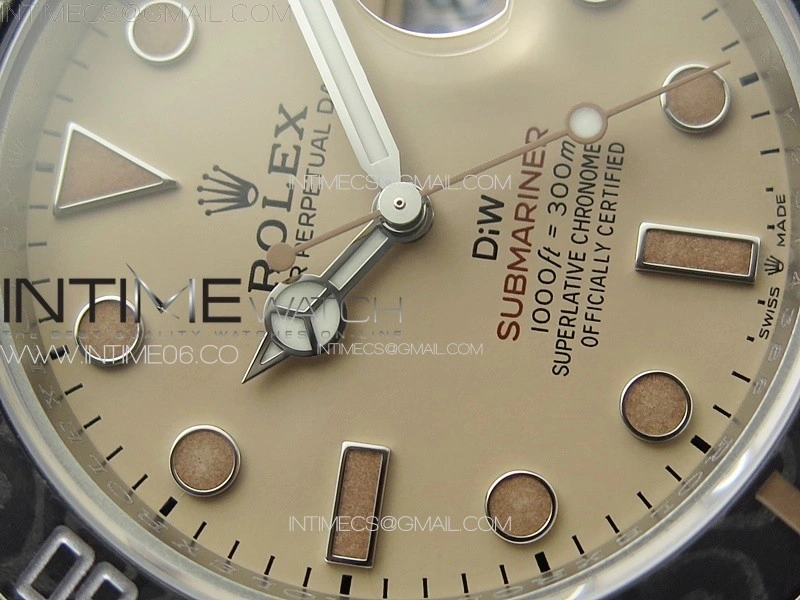 Submariner DIW Sandblasted VSF 1:1 Best Edition Brown Dial on SS Bracelet VS3135