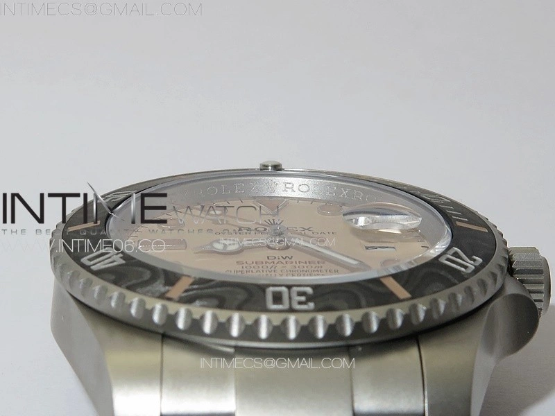 Submariner DIW Sandblasted VSF 1:1 Best Edition Brown Dial on SS Bracelet VS3135