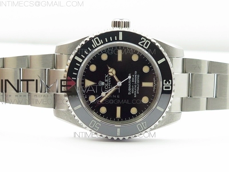 Submariner No-date The Heritage Big Crown BP Ceramic Black Dial on A2824