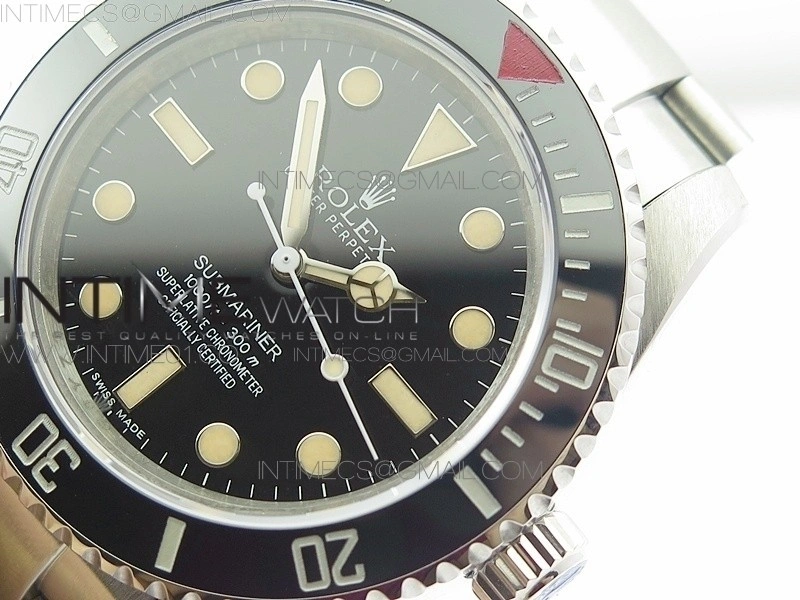 Submariner No-date The Heritage Big Crown BP Ceramic Black Dial on A2824