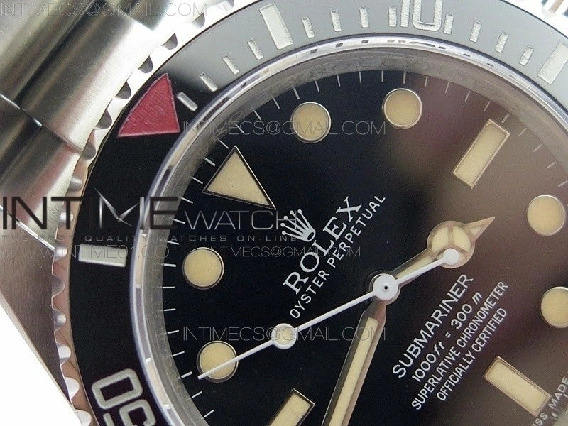 Submariner No-date The Heritage Big Crown BP Ceramic Black Dial on A2824