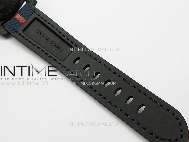 PAM1563 Luna Rossa Submersible 42mm Ceramic VSF 1:1 Best Edition Blue Dial On Blue Fabric Strap P900