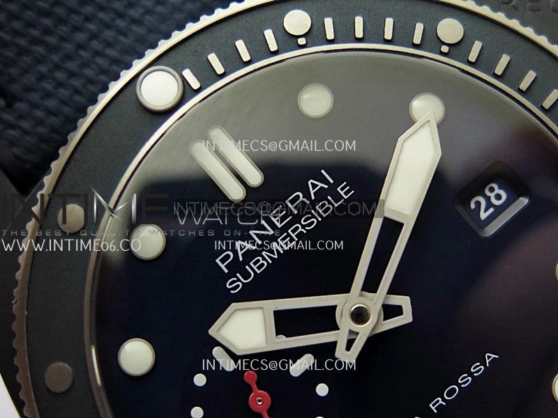 PAM1466 Luna Rossa Submersible 44mm Ceramic VSF 1:1 Best Edition Blue Dial On Blue Fabric Strap P900