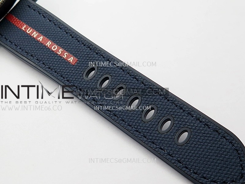 PAM1466 Luna Rossa Submersible 44mm Ceramic VSF 1:1 Best Edition Blue Dial On Blue Fabric Strap P900