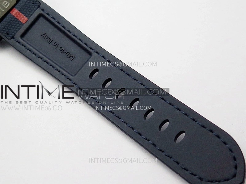 PAM1466 Luna Rossa Submersible 44mm Ceramic VSF 1:1 Best Edition Blue Dial On Blue Fabric Strap P900