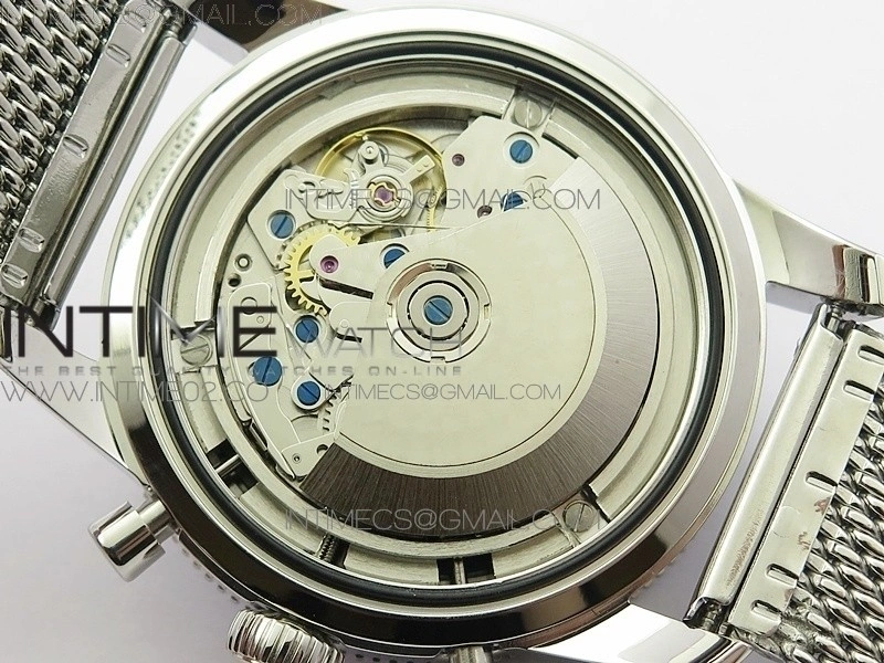 Super Ocean 1884 Heritage Black Ceramic Bezel SS Black Dial on A7750