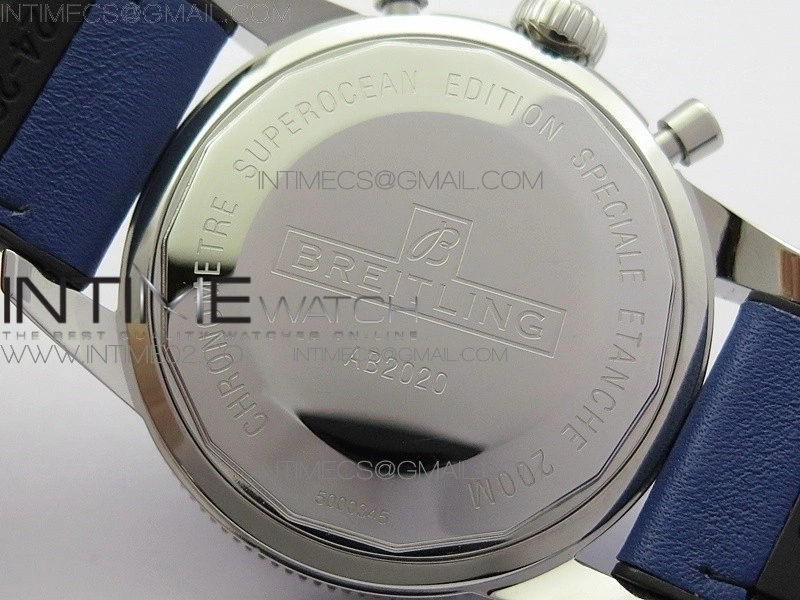 Super Ocean 1884 Heritage Blue Ceramic Bezel SS Blue Dial on A7750