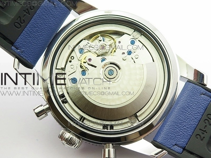 Super Ocean 1884 Heritage Blue Ceramic Bezel SS Blue Dial on A7750