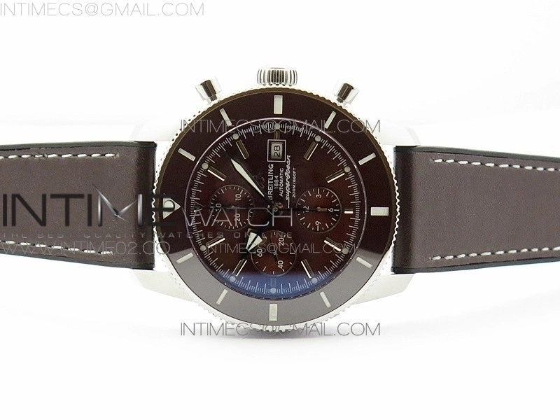 Super Ocean 1884 Heritage Brown Ceramic Bezel SS Brown Dial on A7750