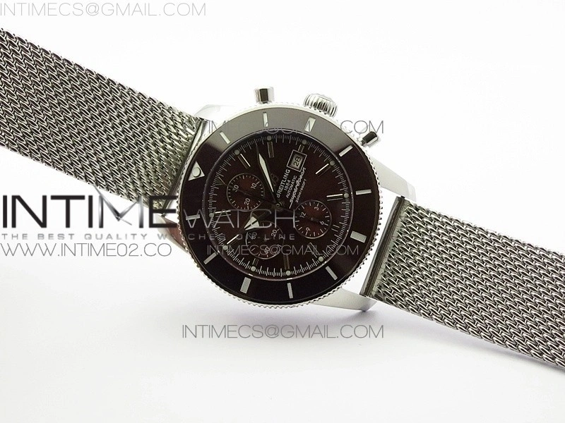 Super Ocean 1884 Heritage Brown Ceramic Bezel SS Brown Dial on A7750
