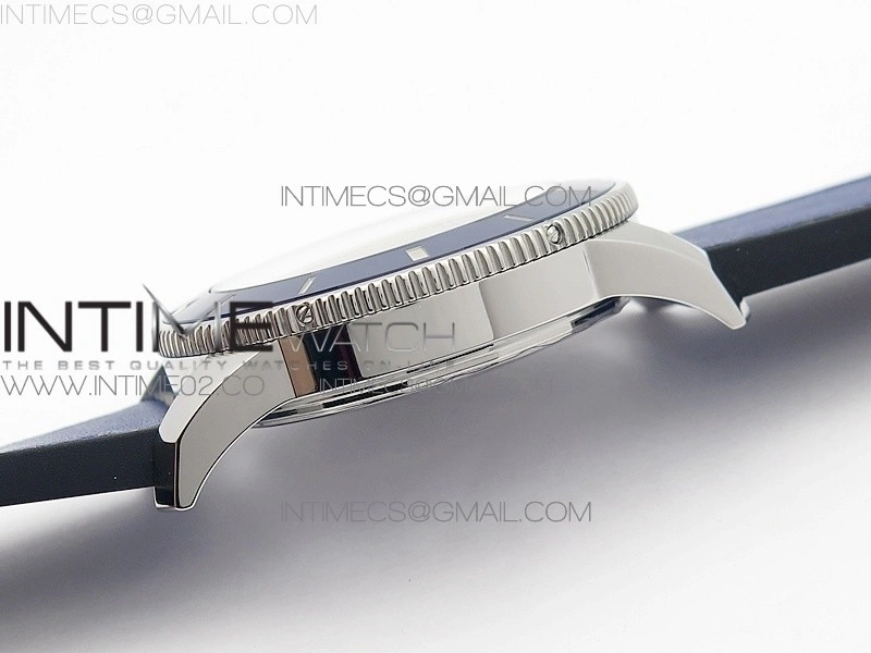 Super Ocean Heritage Blue Ceramic Bezel SS Blue Dial on Blue Gummy Strap A2824
