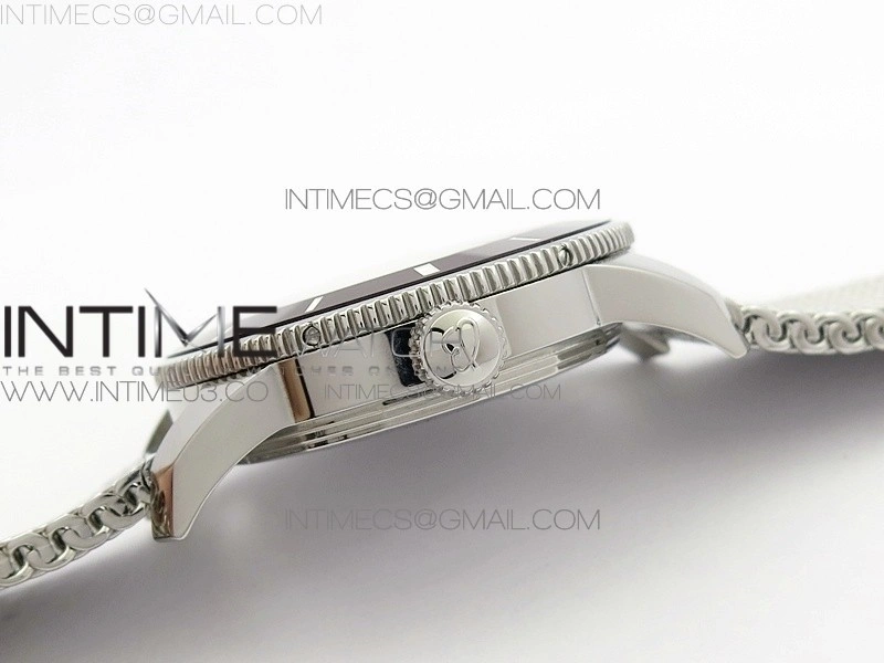 Super Ocean Heritage Brown Ceramic Bezel SS Brown Dial on SS Bracelet A2824