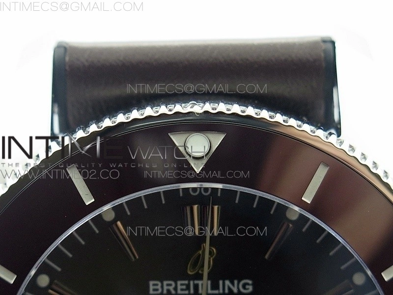 Super Ocean Heritage Brown Ceramic Bezel SS Gray Dial on Brown Gummy Strap A2824