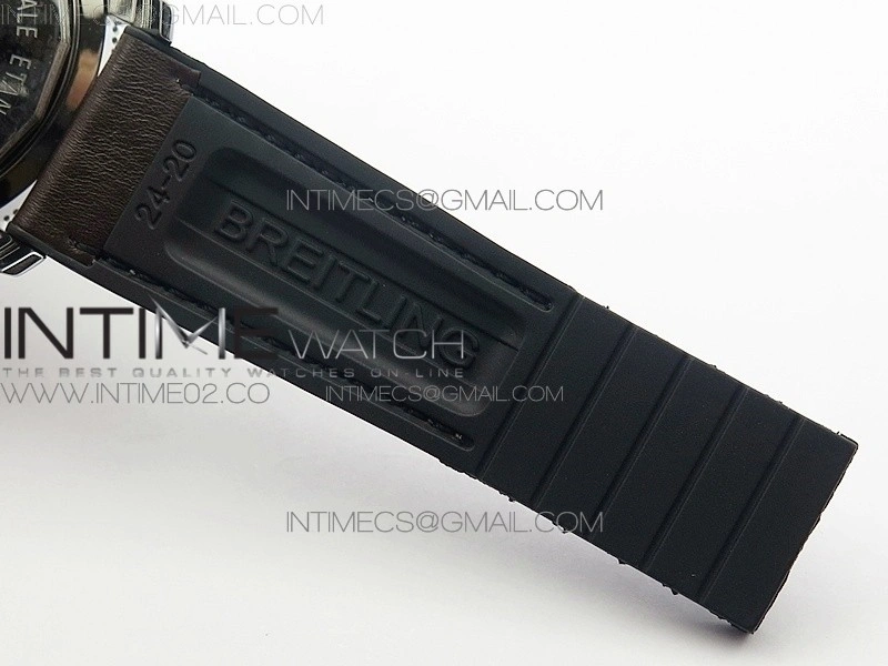 Super Ocean Heritage Brown Ceramic Bezel SS Gray Dial on Brown Gummy Strap A2824