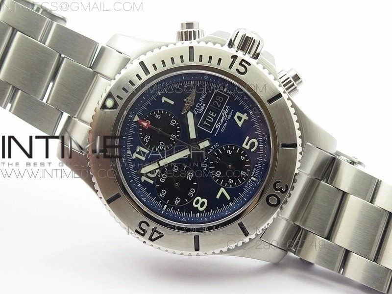 Super Ocean Steelfish SS Blue Dial on SS Bracelet A7750
