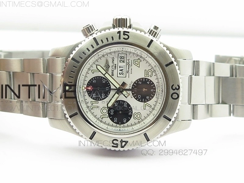 Super Ocean Steelfish SS White Dial on SS Bracelet A7750