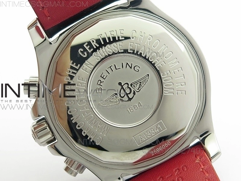 SuperOcan SteelFish SS Black Dial on Black Leather Strap A7750