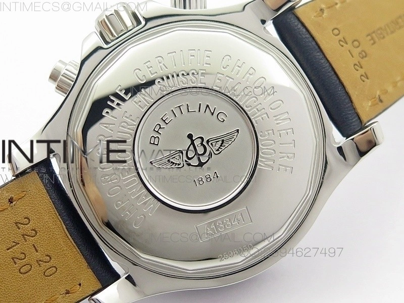 SuperOcan SteelFish SS Blue Dial on Blue Leather Strap A7750