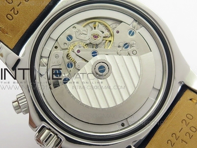 SuperOcan SteelFish SS Blue Dial on Blue Leather Strap A7750