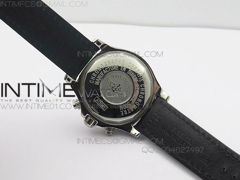 SuperOcan SteelFish SS White Dial on Green Leather Strap A7750