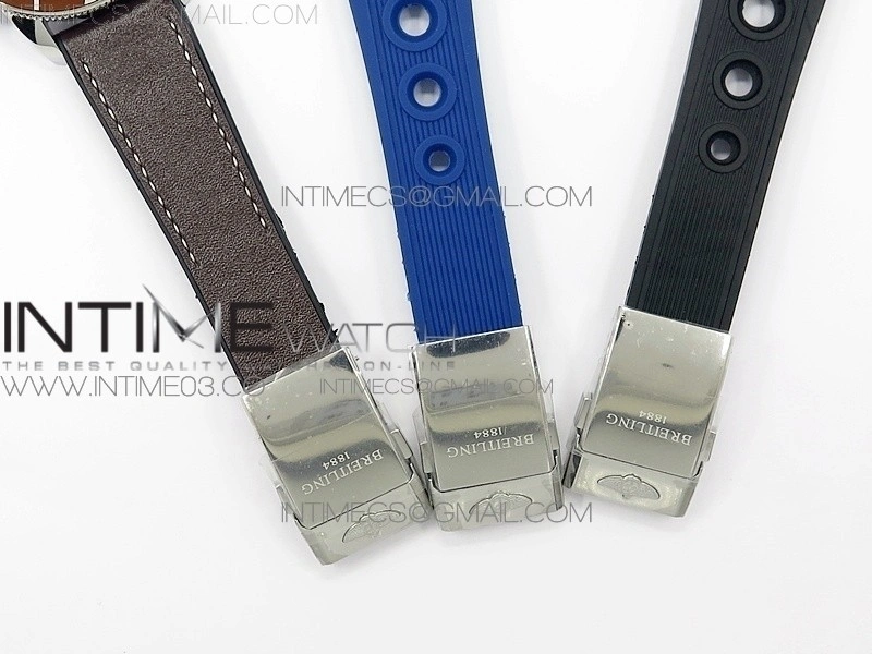SuperOcean A13312 46mm Black Bezel Black Dial on SS Bracelet A7750