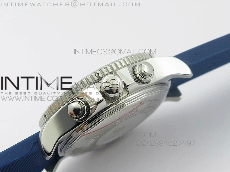 SuperOcean Racer 44mm Blue Dial on Blue rubber strap A7750