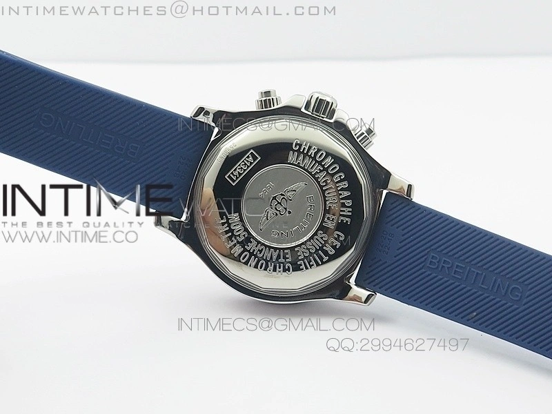 SuperOcean Racer 44mm Blue Dial on Blue rubber strap A7750