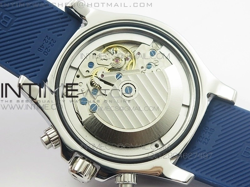 SuperOcean Racer 44mm Blue Dial on Blue rubber strap A7750