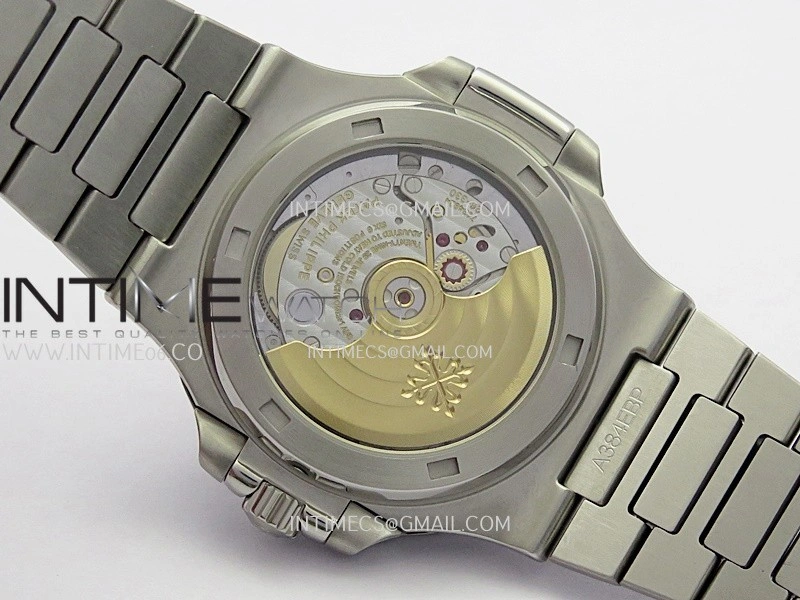 Nautilus 5711 1A Green T Diamond SS GRF 1:1 Best Edition White Textured Dial On SS Bracelet Asian 26-330