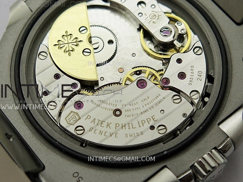 Nautilus 5722G SS T Diamonds PPF 1:1 Best Edition Blue Dial on Black Leather Strap A240 Super Clone