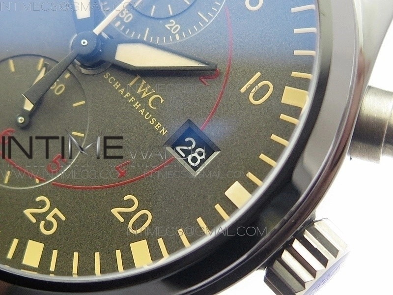 PILOT IW389001 ZF 1:1 Best Edition Ceramic Case Green Dial on Green Nylon Strap A7750