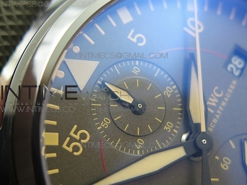 PILOT IW389001 ZF 1:1 Best Edition Ceramic Case Green Dial on Green Nylon Strap A7750
