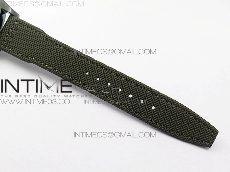 PILOT IW389001 ZF 1:1 Best Edition Ceramic Case Green Dial on Green Nylon Strap A7750