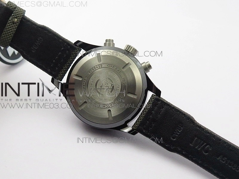 PILOT IW389001 ZF 1:1 Best Edition Ceramic Case Green Dial on Green Nylon Strap A7750