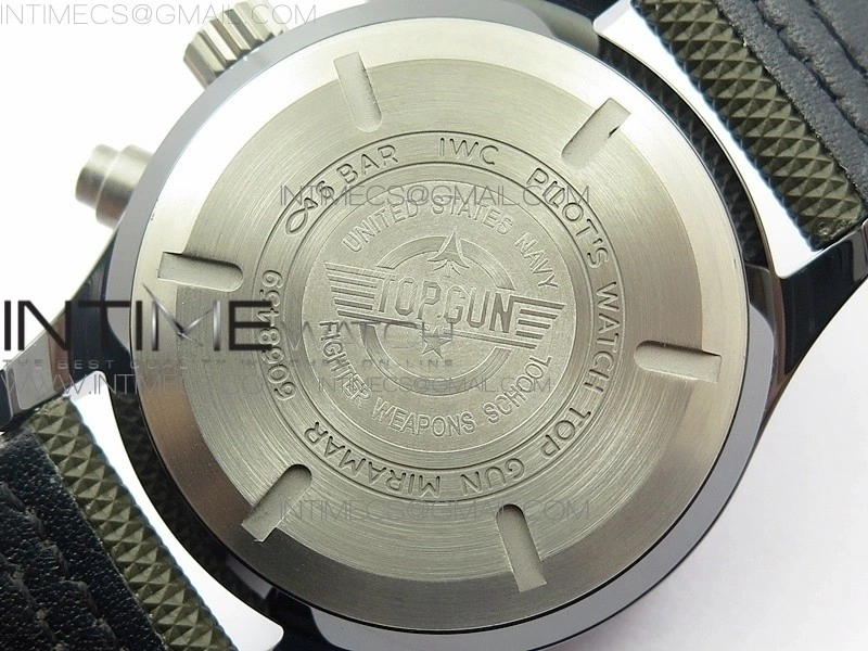 PILOT IW389001 ZF 1:1 Best Edition Ceramic Case Green Dial on Green Nylon Strap A7750