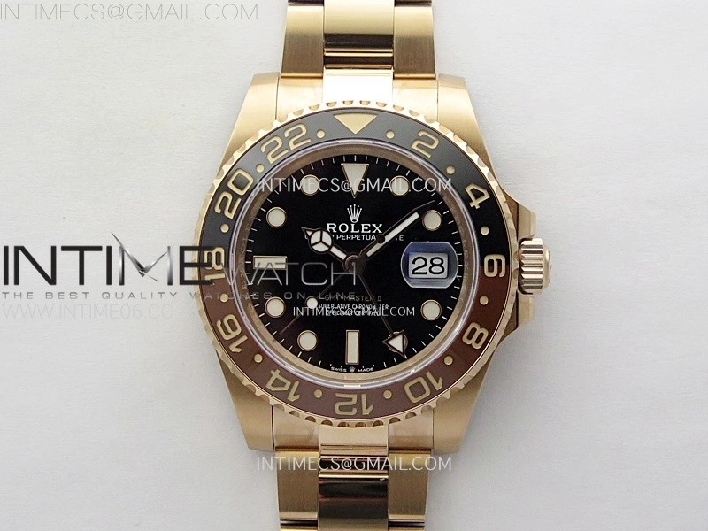 GMT-Master II 126715 CHNR NTF 1:1 Best Edition on Black Dial RG Bracelet VR3285 CHS