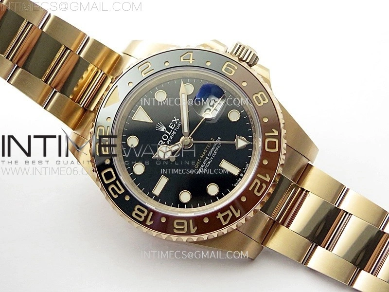 GMT-Master II 126715 CHNR NTF 1:1 Best Edition on Black Dial RG Bracelet VR3285 CHS