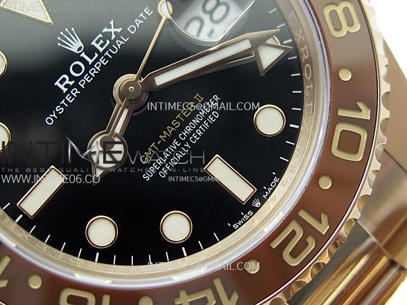 GMT-Master II 126715 CHNR NTF 1:1 Best Edition on Black Dial RG Bracelet VR3285 CHS
