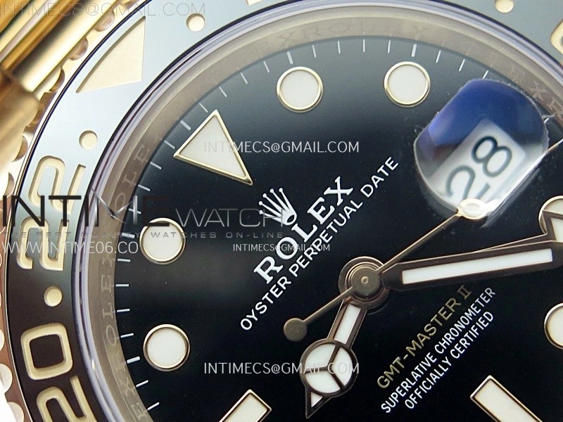 GMT-Master II 126715 CHNR NTF 1:1 Best Edition on Black Dial RG Bracelet VR3285 CHS