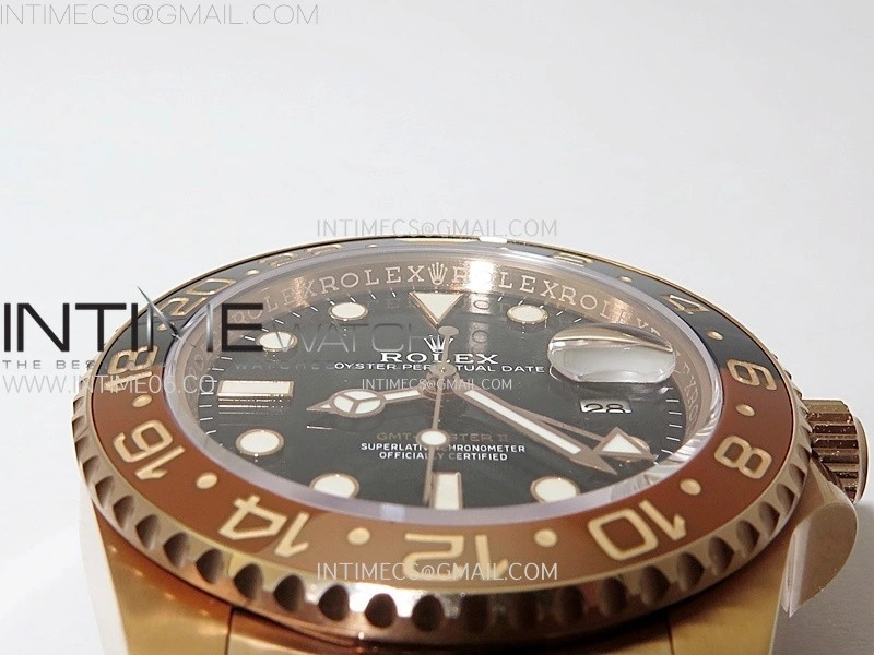 GMT-Master II 126715 CHNR NTF 1:1 Best Edition on Black Dial RG Bracelet VR3285 CHS