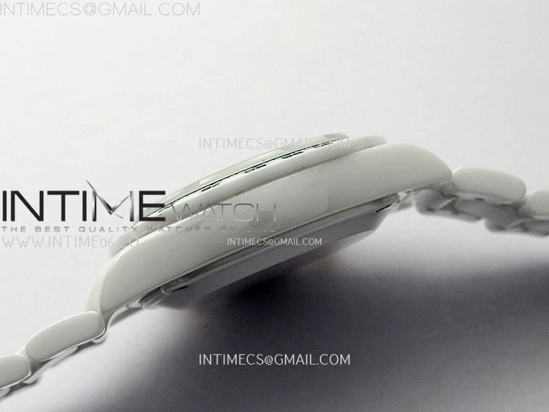 Daytona AET Solid White Ceramic Case and Bracelet N6F 1:1 Best Edition Green Dial On DD4801