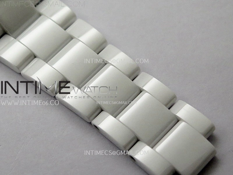 Daytona AET Solid White Ceramic Case and Bracelet N6F 1:1 Best Edition Green Dial On DD4801