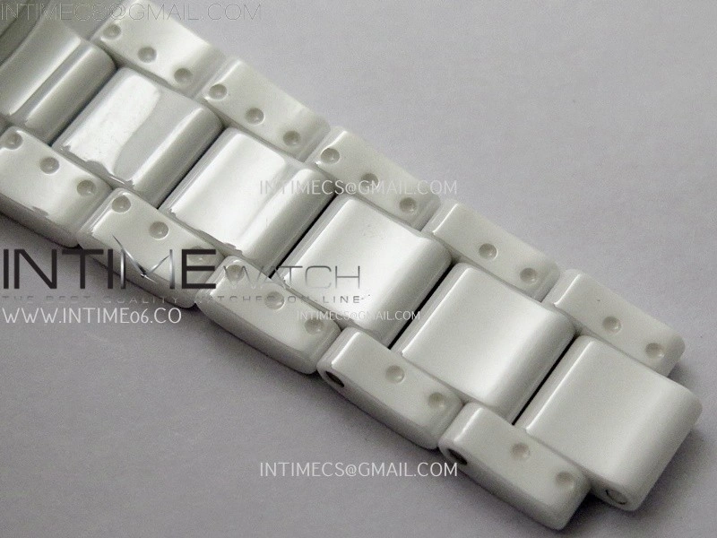 Daytona AET Solid White Ceramic Case and Bracelet N6F 1:1 Best Edition Green Dial On DD4801