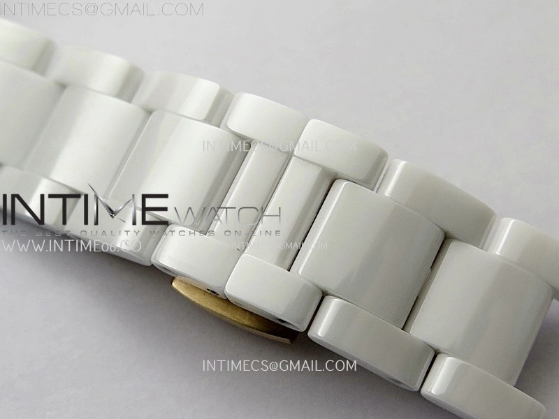 Daytona AET Solid White Ceramic Case and Bracelet N6F 1:1 Best Edition Green Dial On DD4801