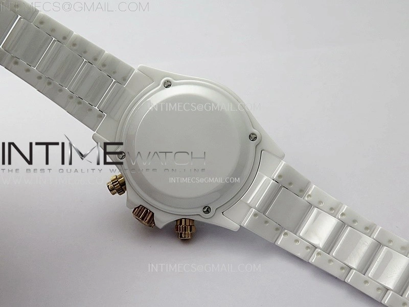 Daytona AET Solid White Ceramic Case and Bracelet N6F 1:1 Best Edition Green Dial On DD4801