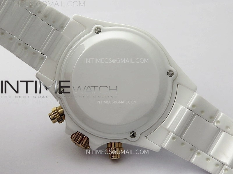 Daytona AET Solid White Ceramic Case and Bracelet N6F 1:1 Best Edition Green Dial On DD4801