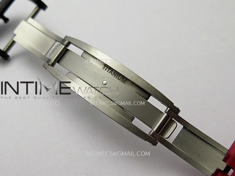 RM035-02 Real Black NTPT ZF 1:1 Best Edition Skeleton Dial On Red Rubber Strap Real Super Clone RMAL1 V7